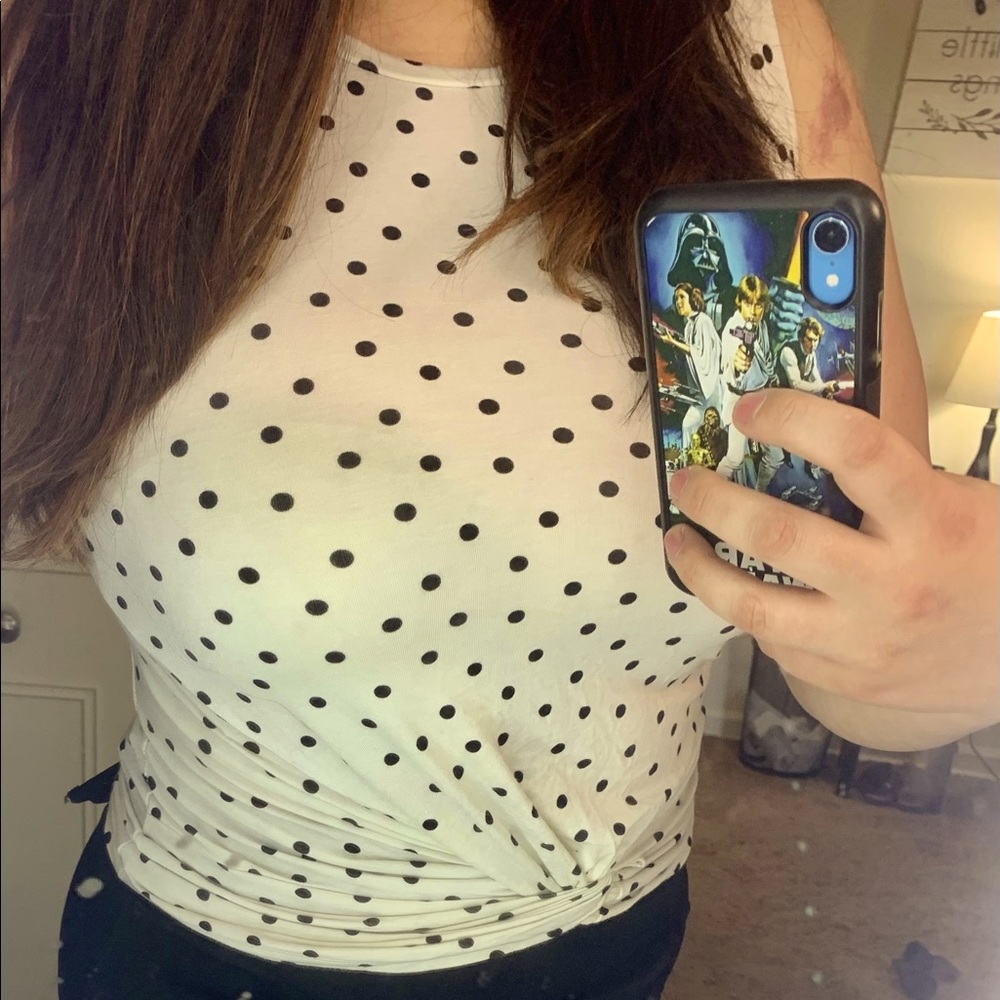 A new day polka dot top